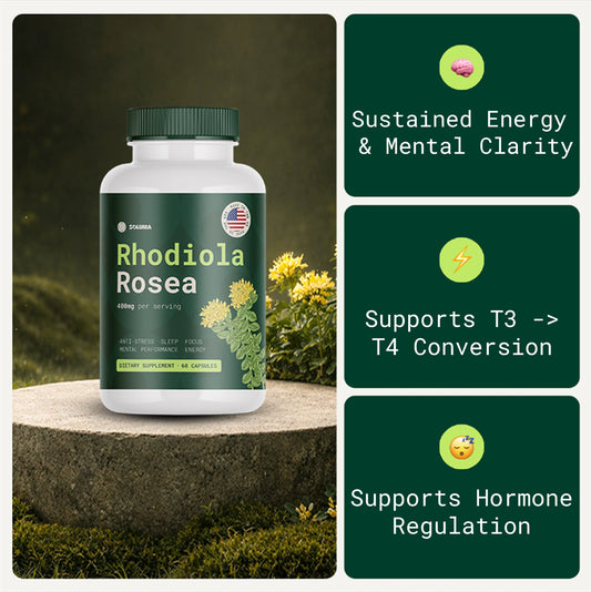 Rhodiola Rosea – Natürliches Adaptogen, hergestellt in den USA